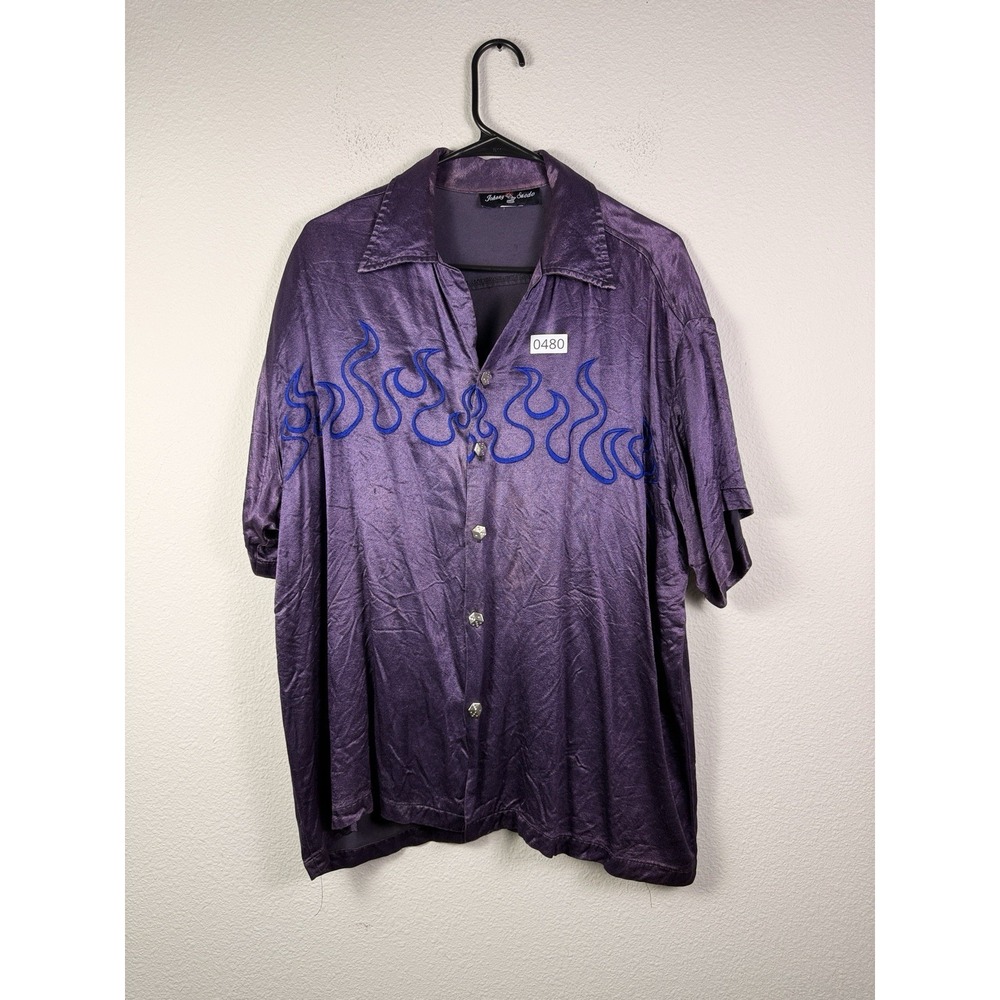 Vintage Johnny Suede Short Sleeve Button-down Shirt 90s Y2K Vegas